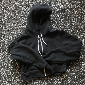 American apparel cropped hoodie in large